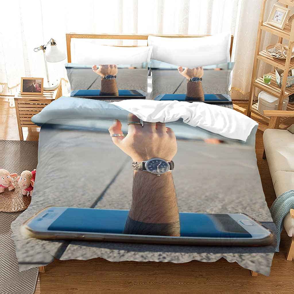 Amazon｜MUCXBE キングサイズ布団カバー ダブルシングル3点セット